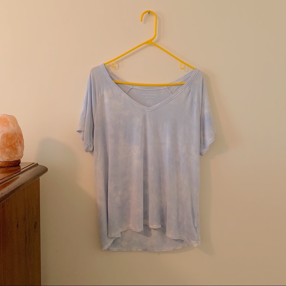 AE SOFT & SEXY CLOUD BLUE VNECK T-SHIRT